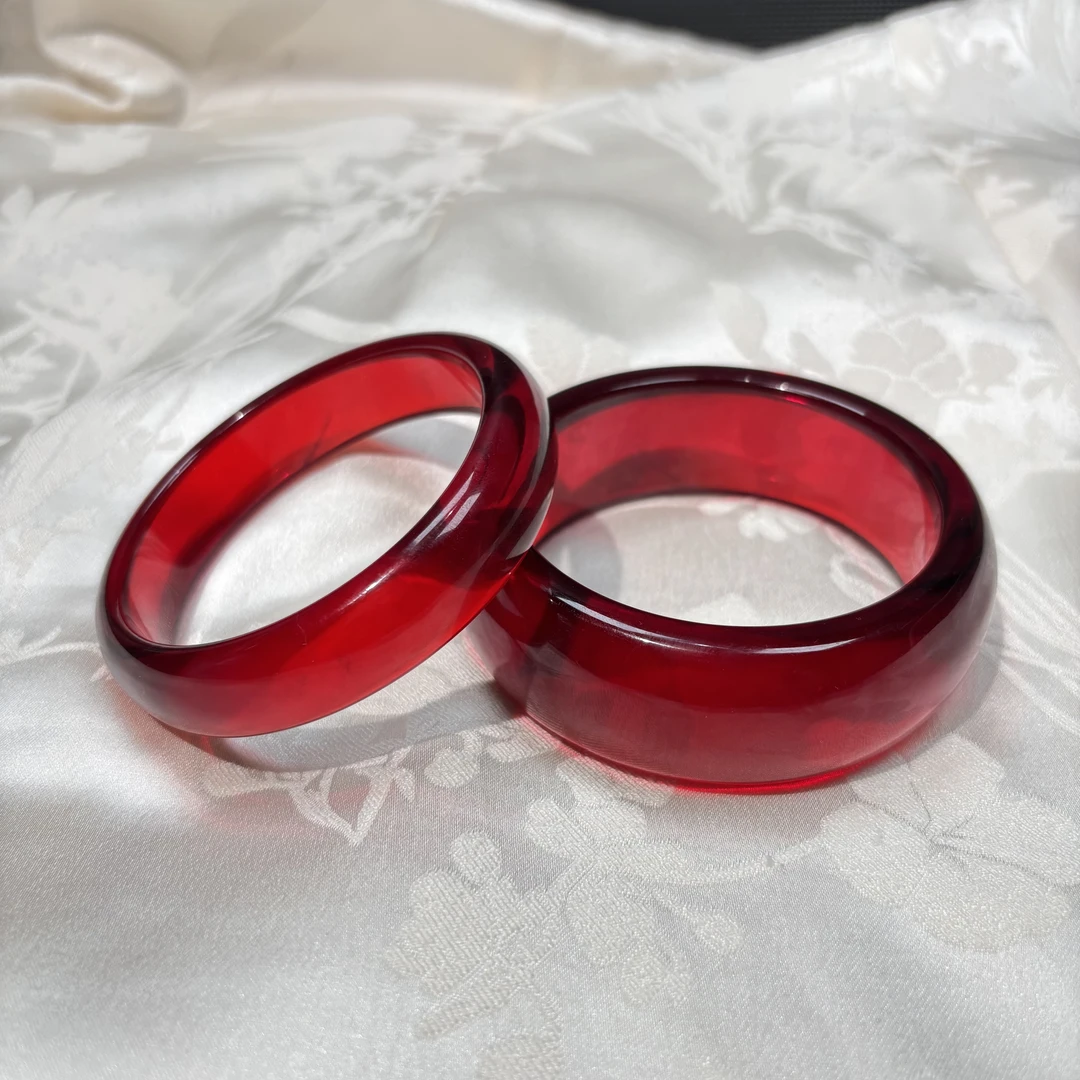 ZXL9002波斯新蜜  珍品富贵血蜜轮胎镯（一只）