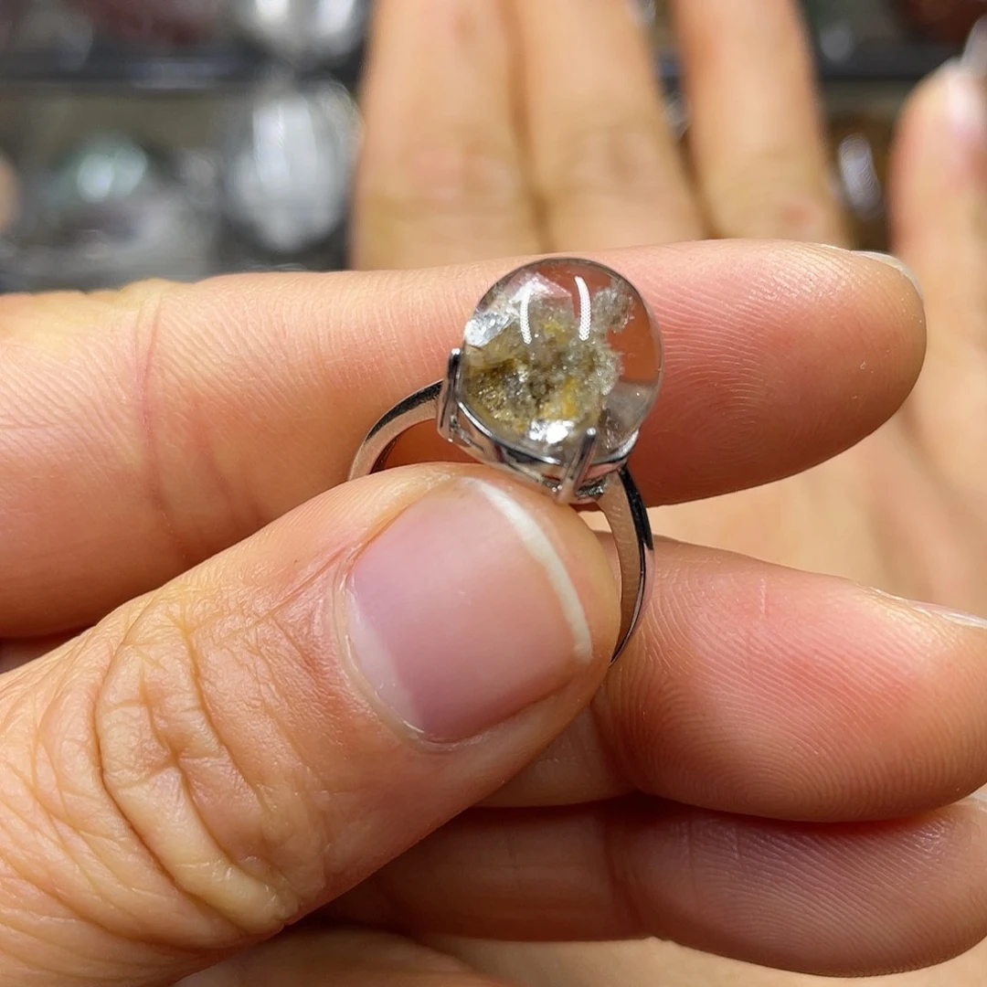 【闪购商品】水晶珠宝半成品银S925镶嵌戒指