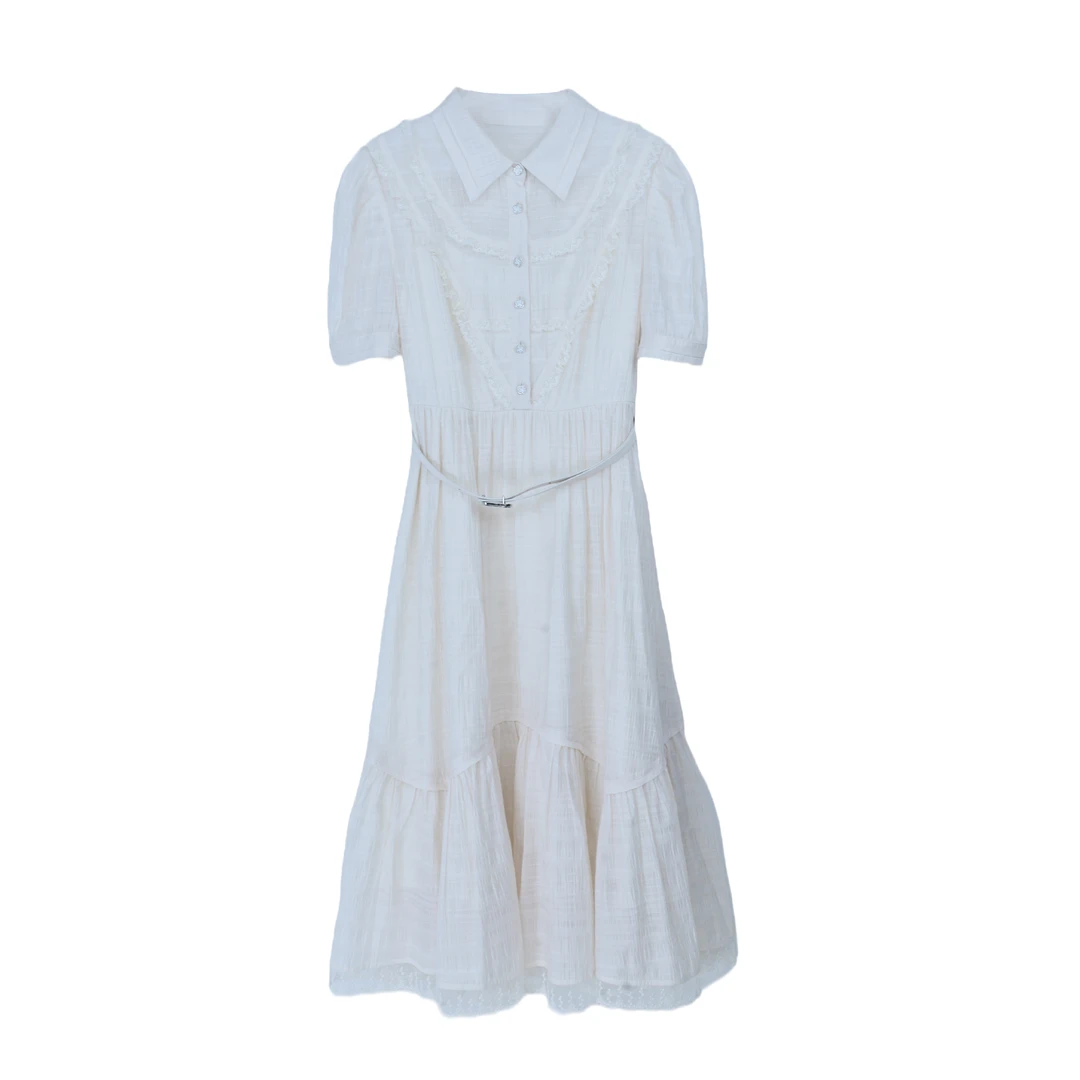 【万万专属】气质法式时尚连衣裙 XL7660