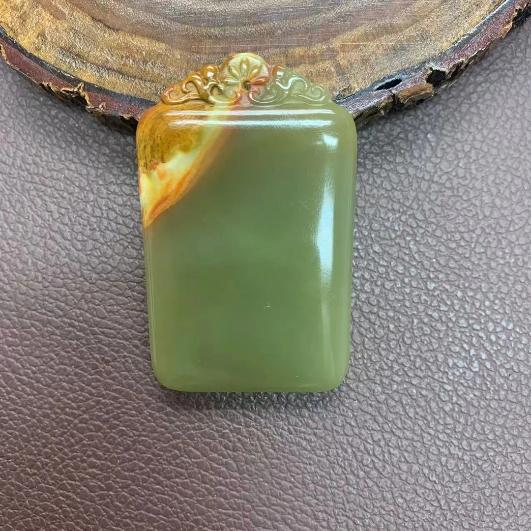 精美牌头雕刻无事牌吊坠-大气-时尚-高品质