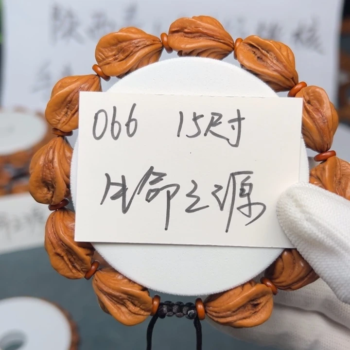 桃核手串秦岭龙纹桃核生命之源