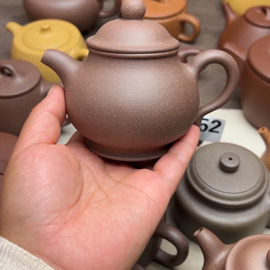 茶壶紫砂紫泥半手工210cc左右
