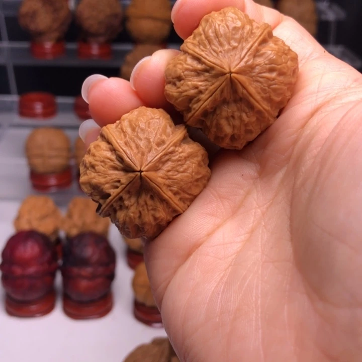 吊坠文玩核桃26小饼干四棱