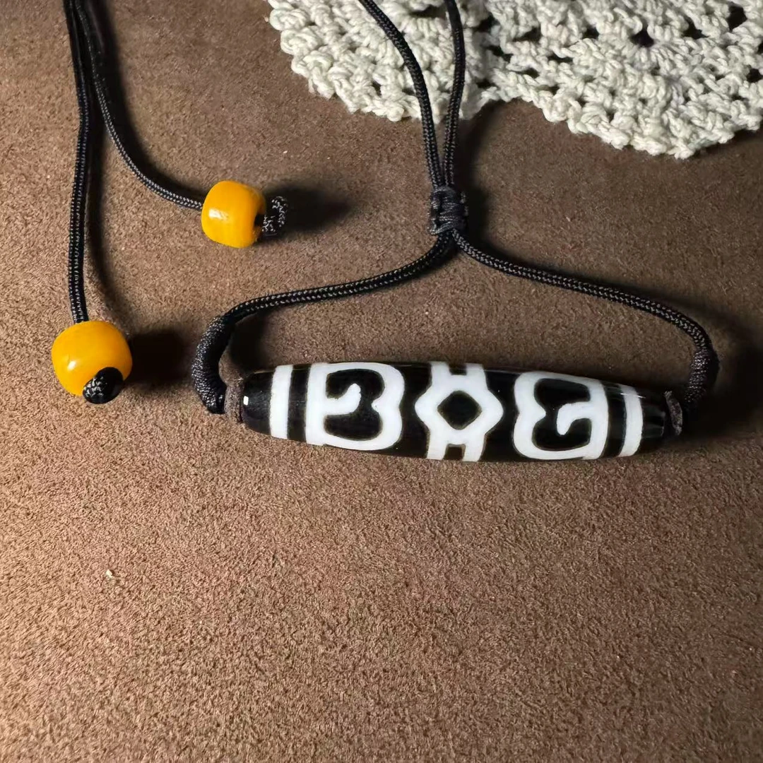 【鲸禧云珠】黑白大号玛瑙项链