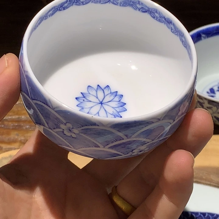 林***离景德镇陶瓷青花主人杯