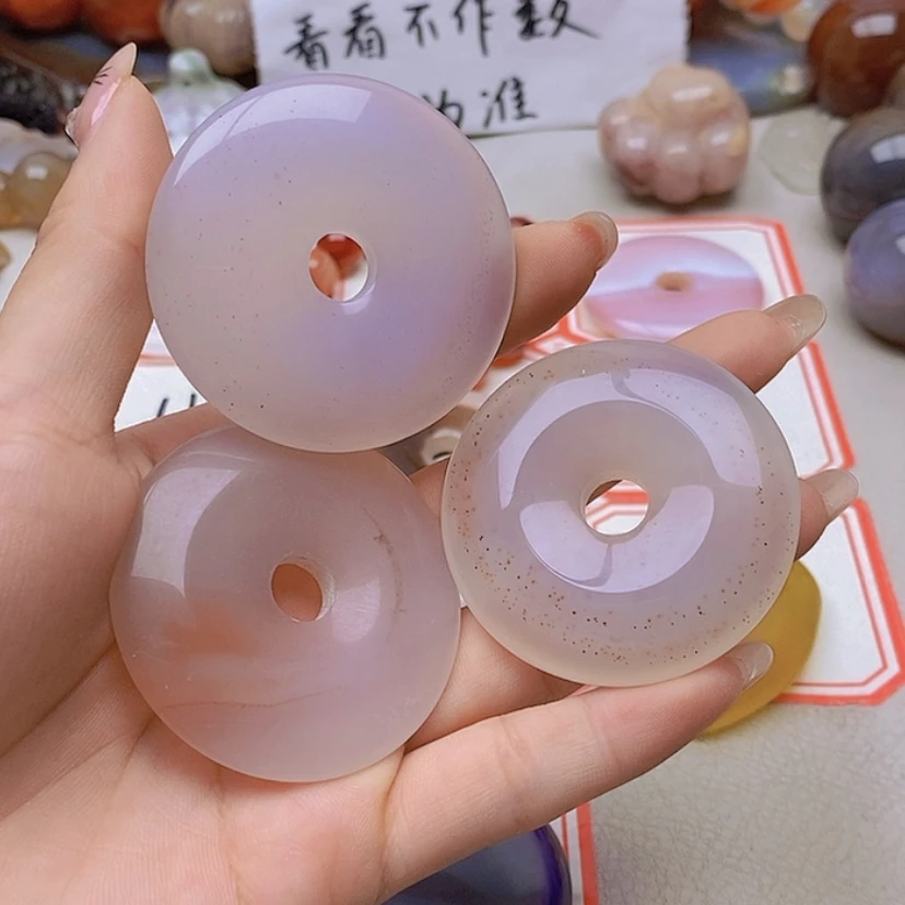 【闪购商品】未镶嵌玛瑙/玉髓珠宝半成品桃*桃