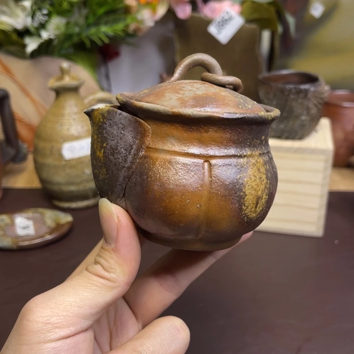 老松园南瓜器形宝瓶备前烧