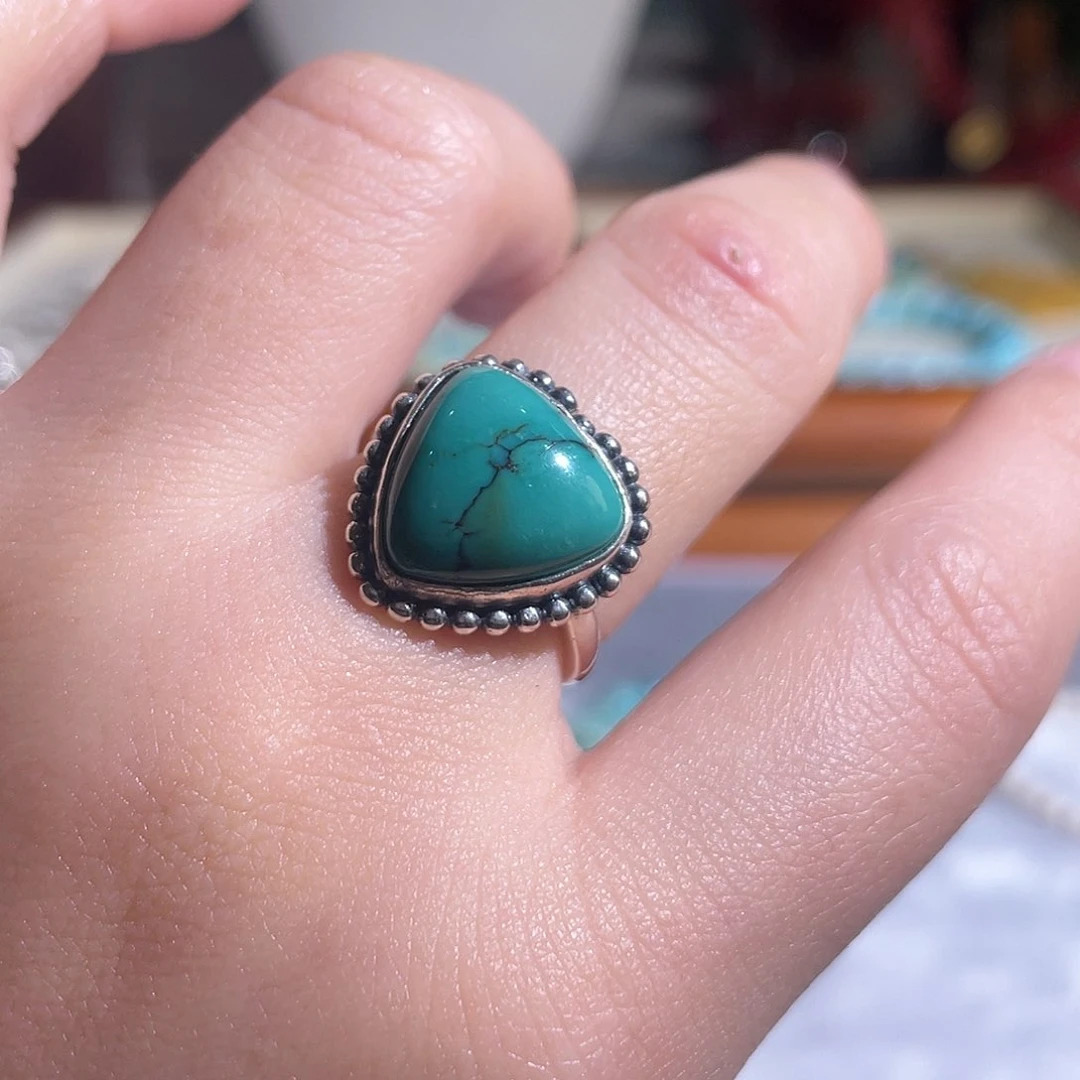 绿松石配饰银S925镶嵌