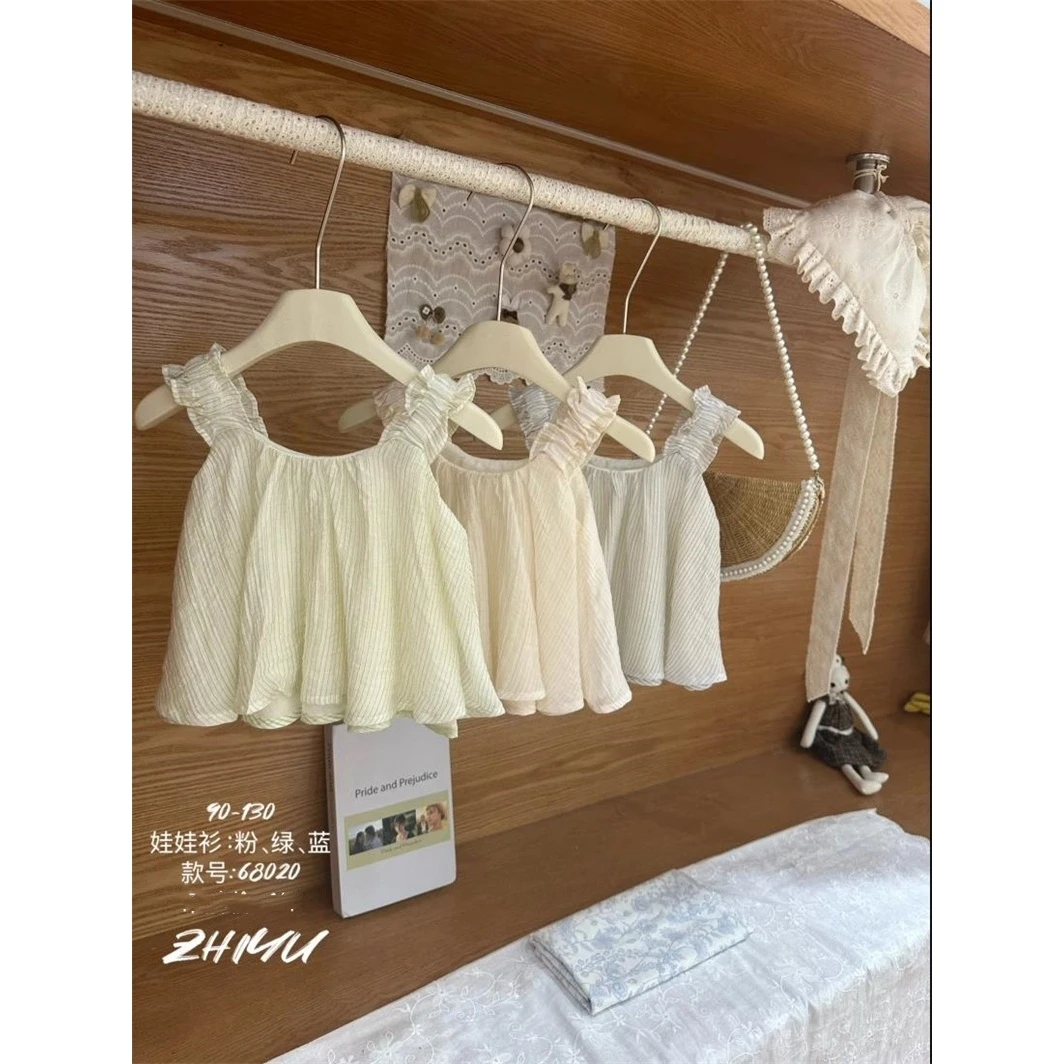 只语·25夏~木耳边娃娃衫ZY68020 粉色