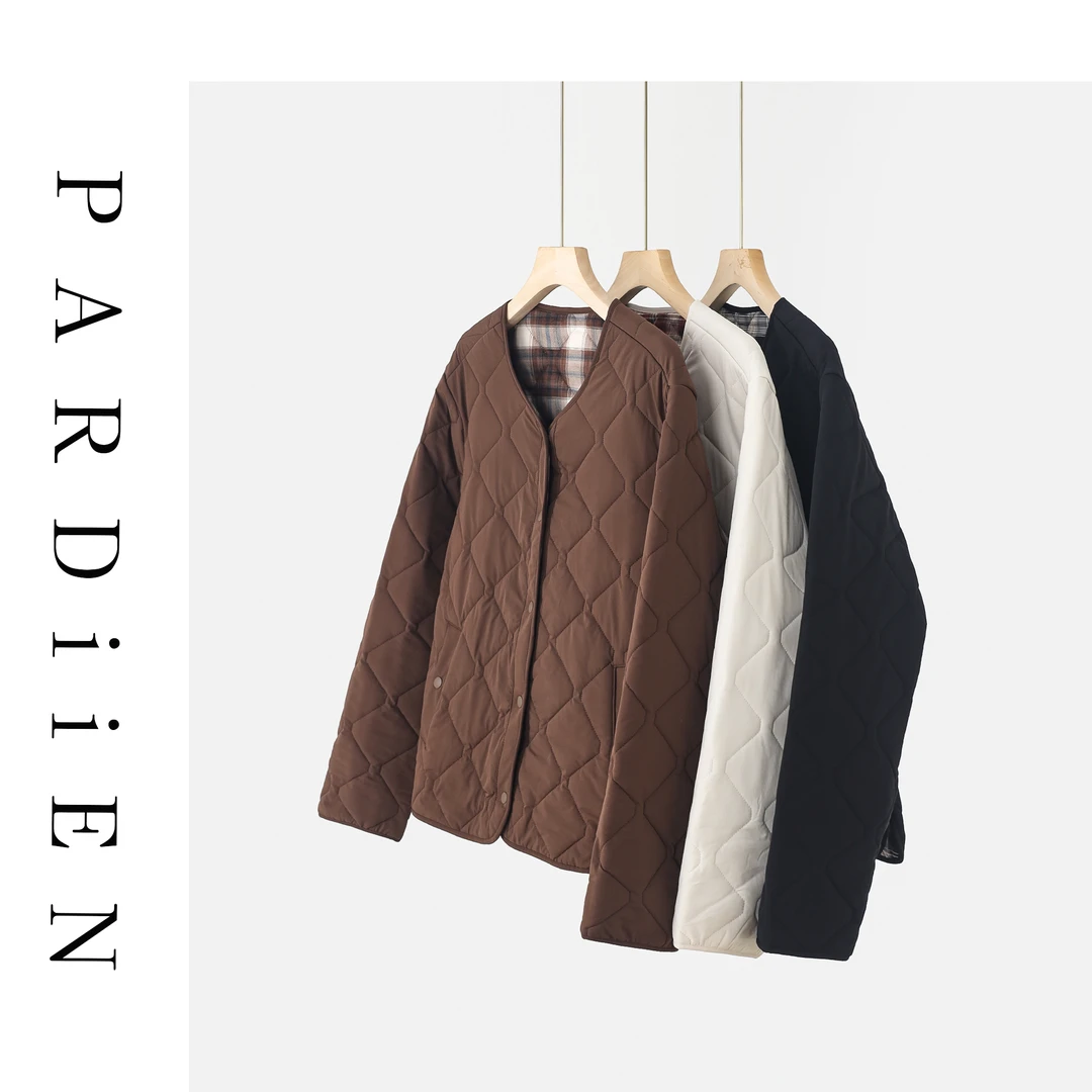 【北总严选】帕迪恩两面穿菱形格棉服外套25PD-FST07