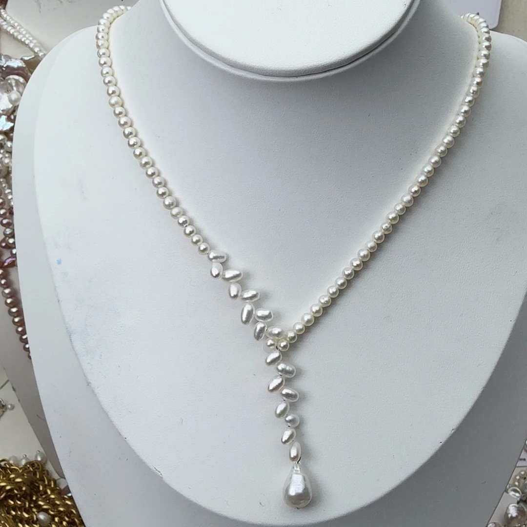 未镶嵌颈饰淡水珍珠