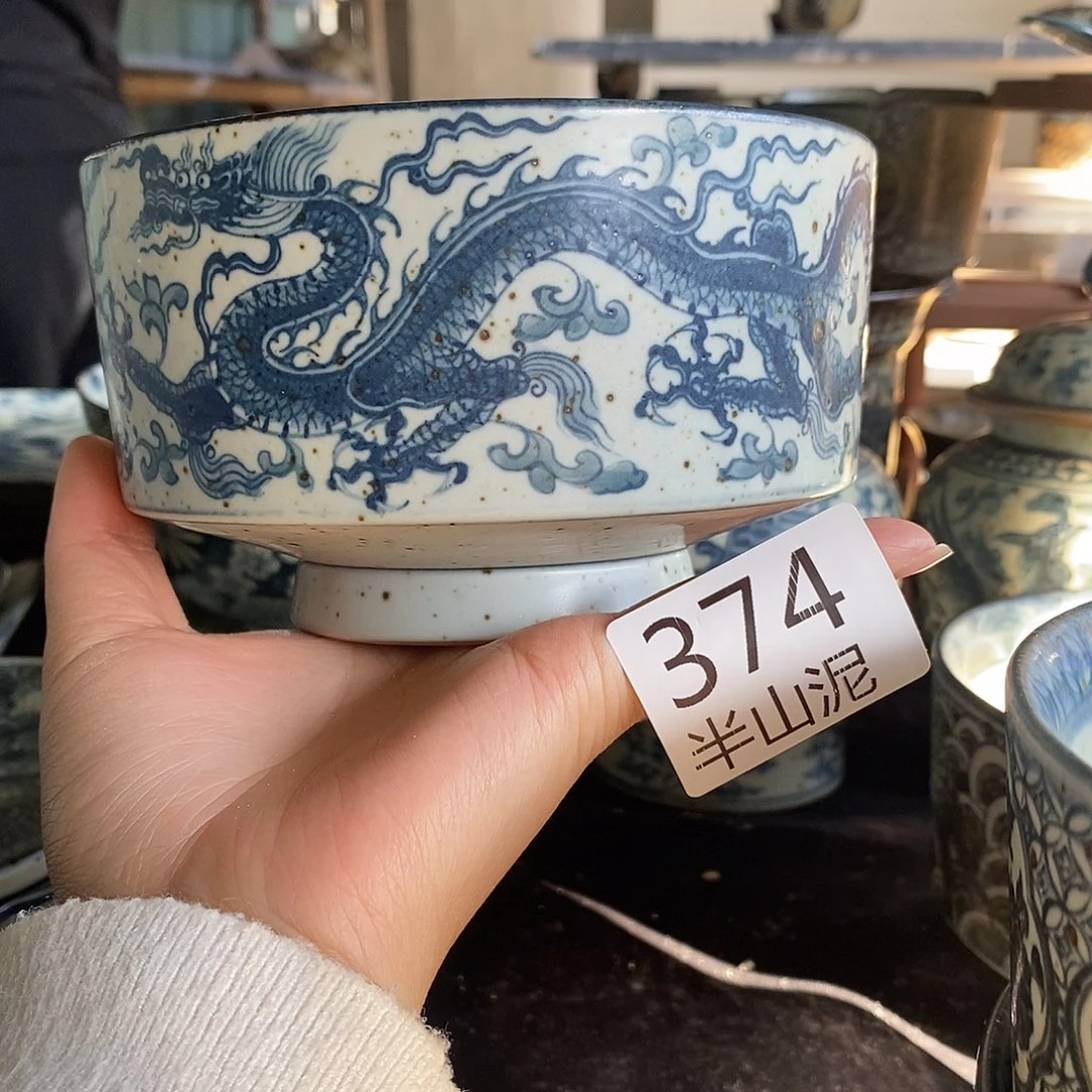 陶手工手绘青花高温陶瓷