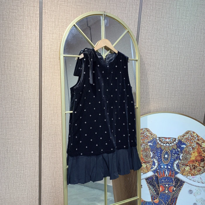 BP160孕妇黑色背心裙