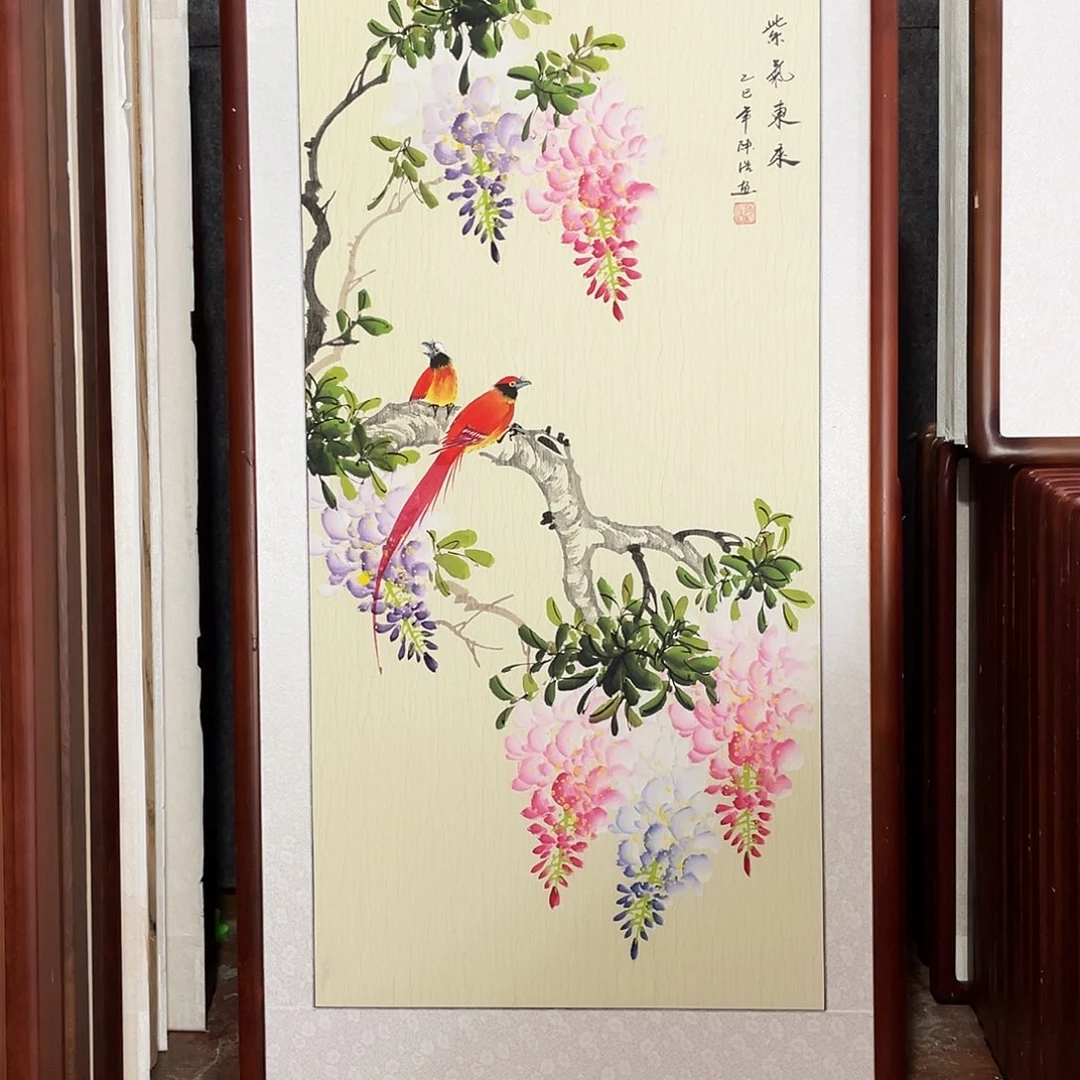 国画带框尺寸63*123厘米