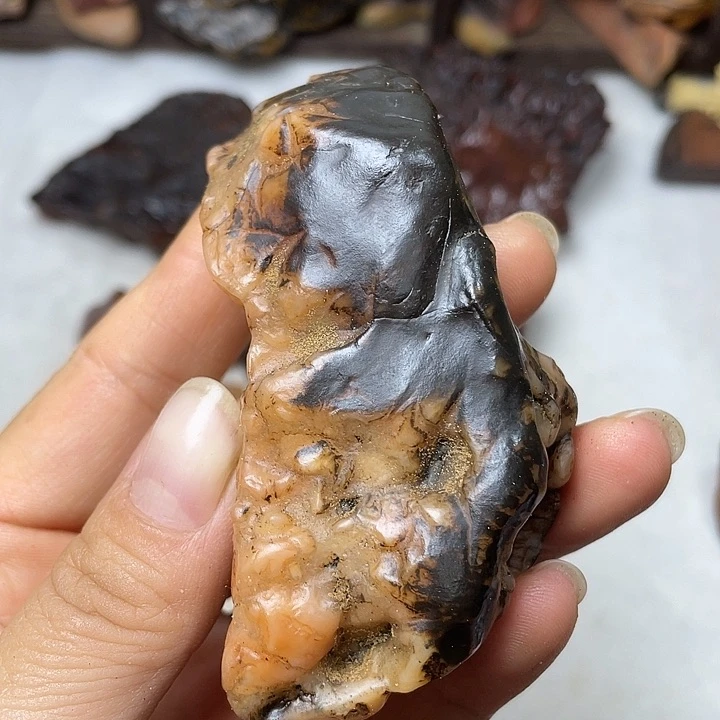 俘***荒石材戈壁牧民美石原石