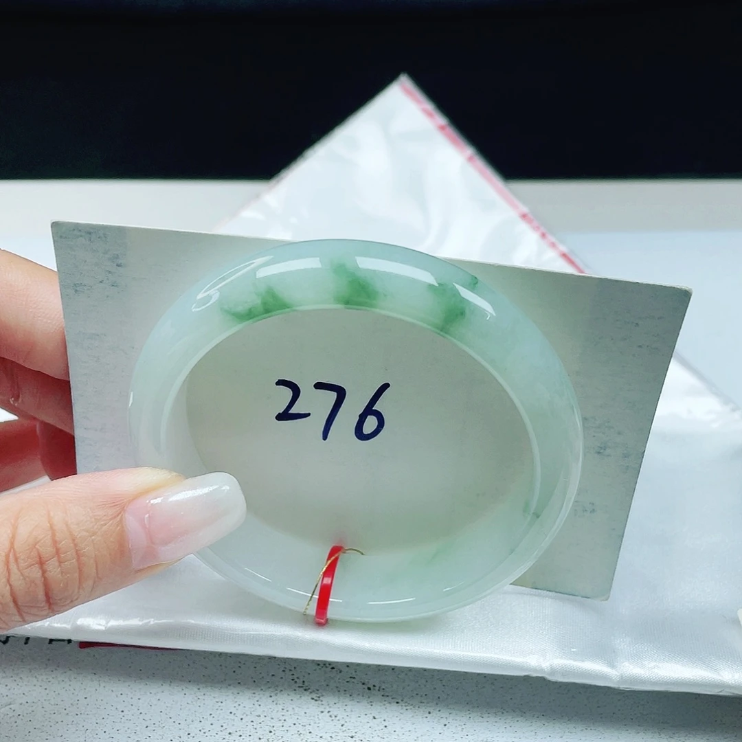 翡翠未镶嵌手镯 正圈53+