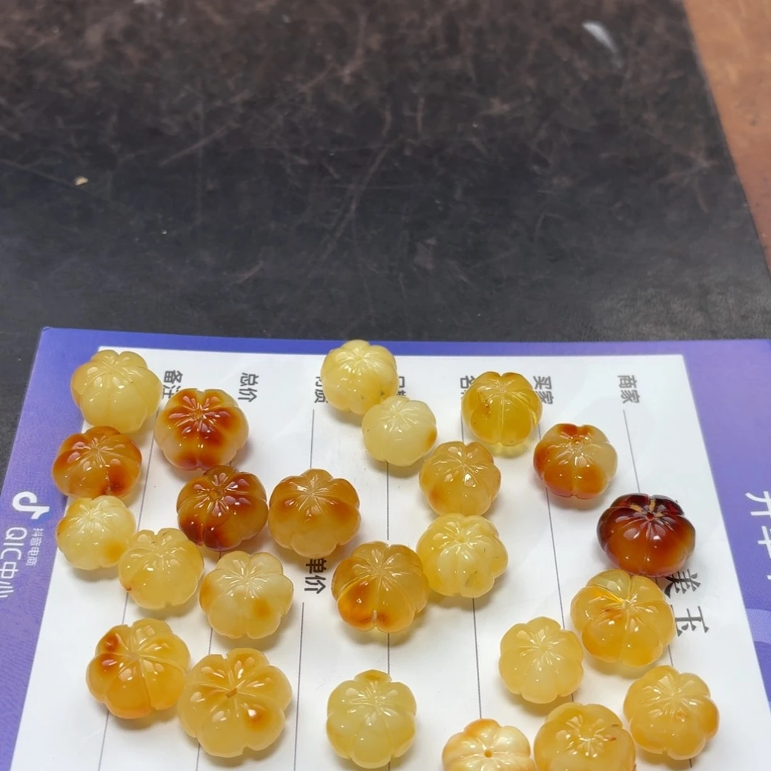 琥珀颈饰未镶嵌多样性发货拍一发一