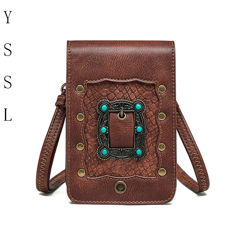 【原始森林】乐福鞋搭配款/手工斜跨复工工艺手机挎包