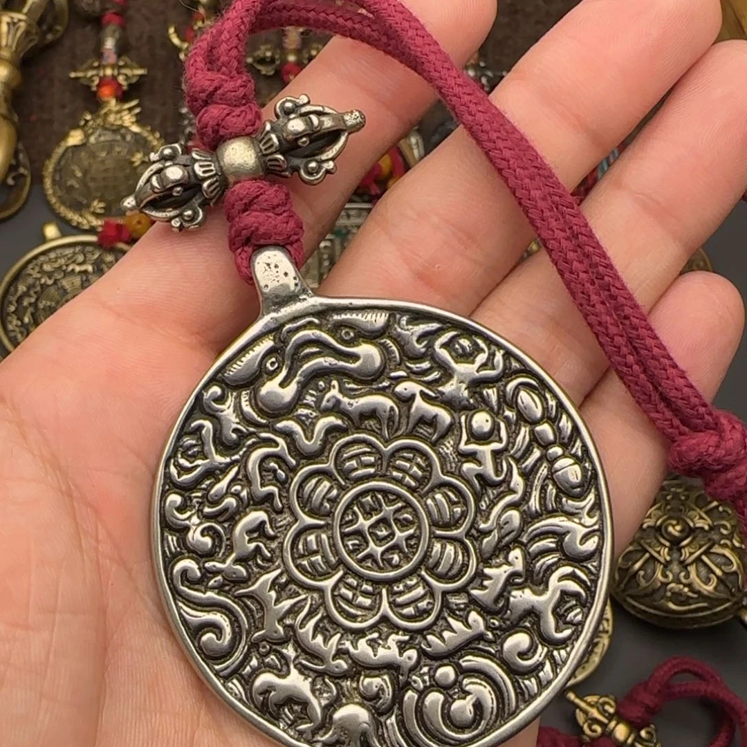 老铜九宫牌吊坠喜欢的来