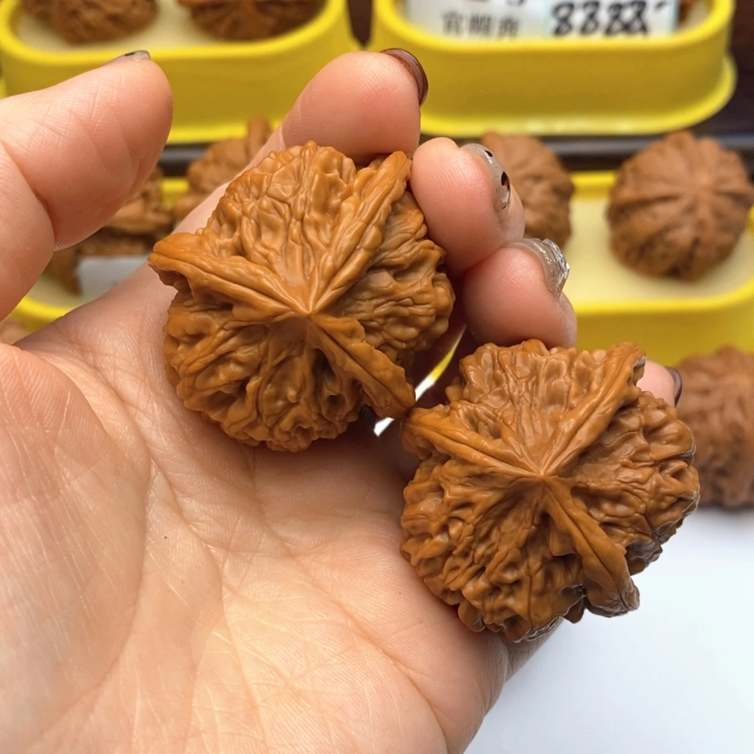 文玩核桃把件43尺玉玺丁