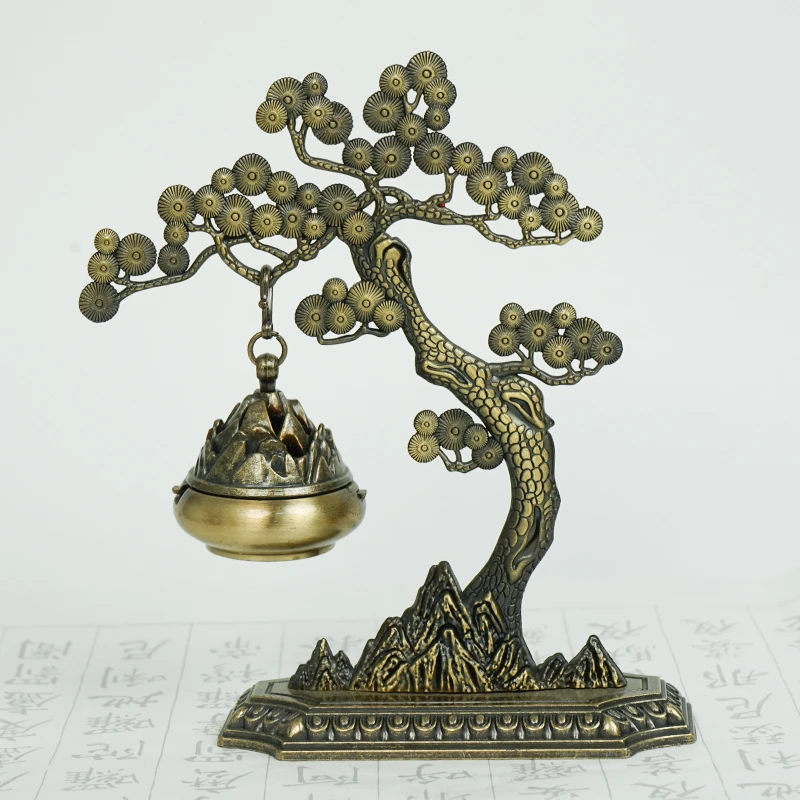 迎春树（小号）吊炉 合金材质 传统香道用具用品 香器具 酉圆工坊