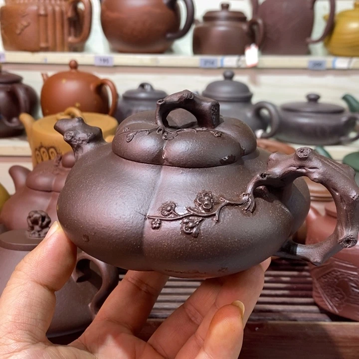 太***坑茶壶紫砂精工制作