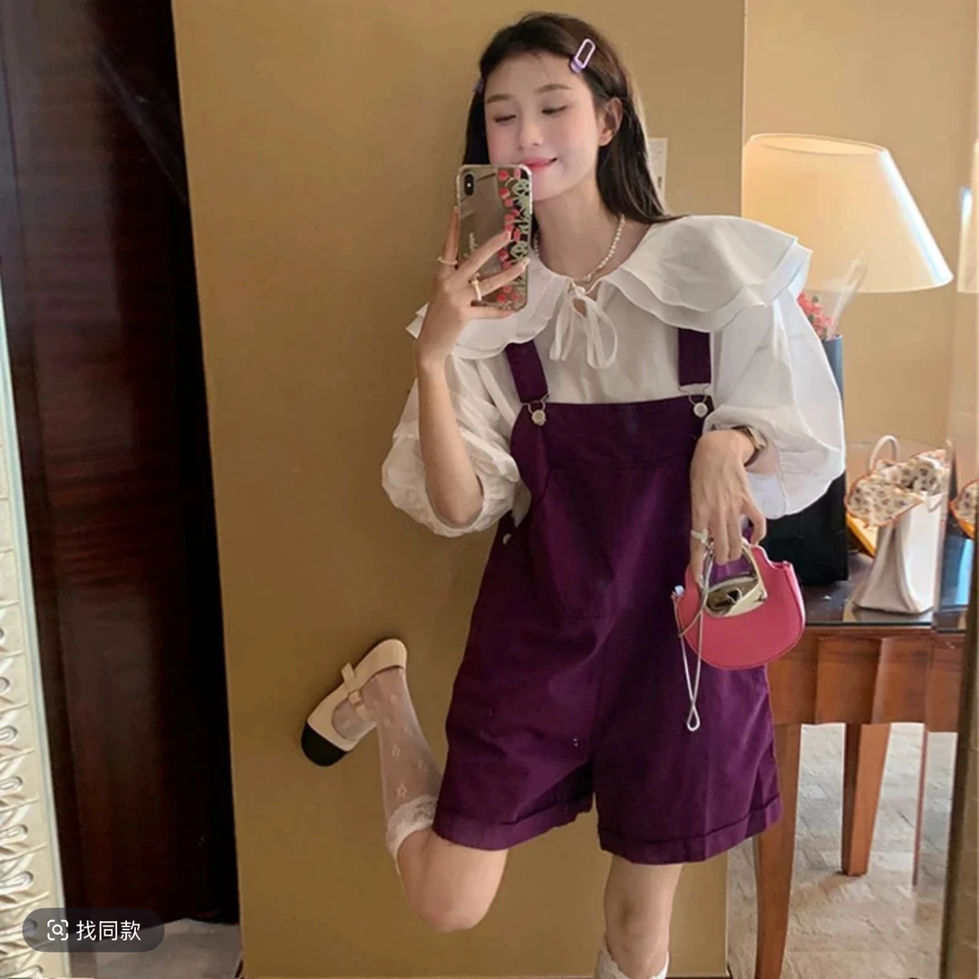 夏季新款时尚花边短裤休闲