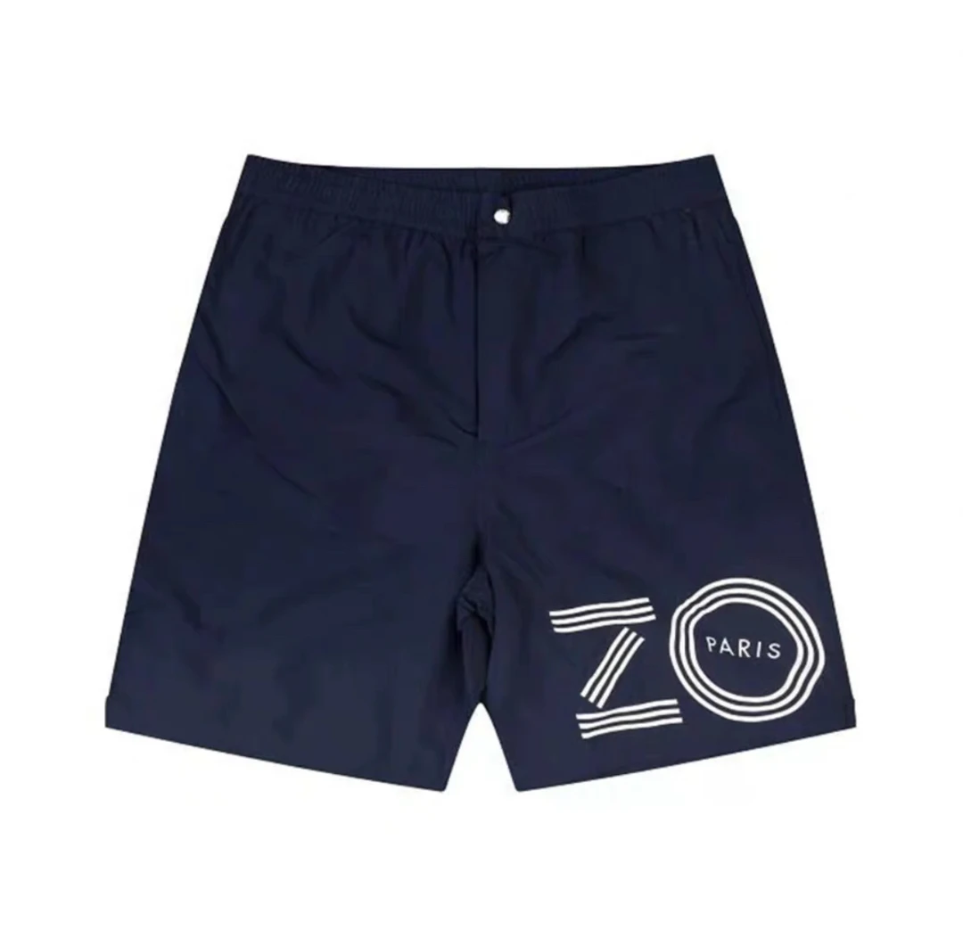 99新 KENZO/肯佐 肯佐 藏青色字母印花短裤M码