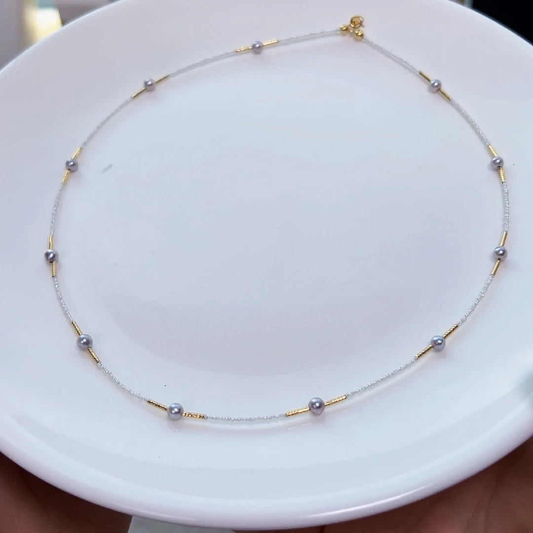 海水珍珠颈饰18K金镶嵌