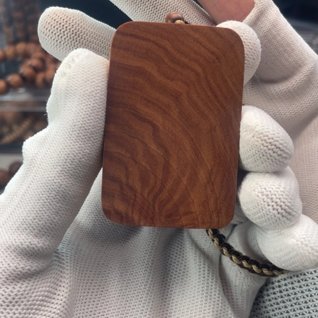 檀香木无事牌逛***才虎皮无事牌461