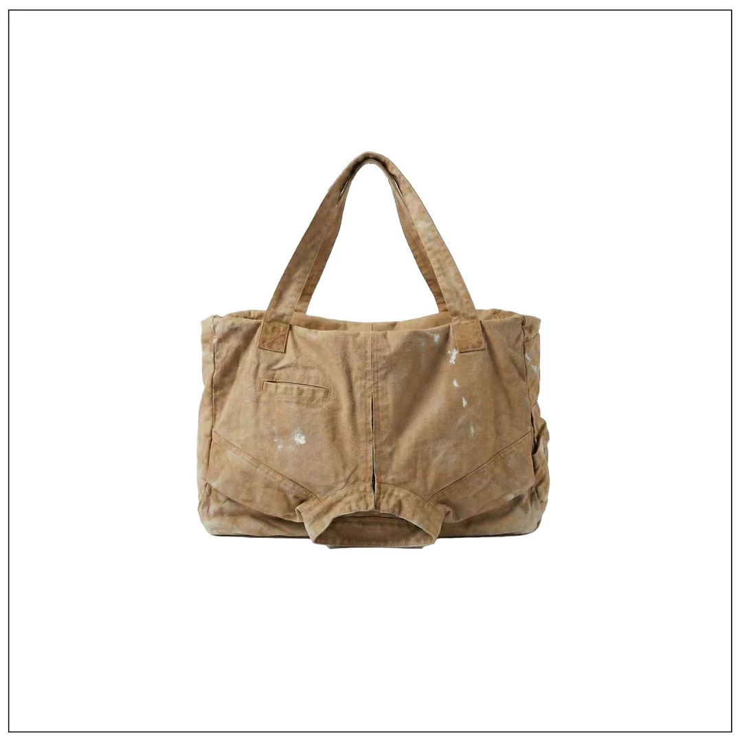 【上海】MASONPRINCE中古感工装结构衣领手提大包