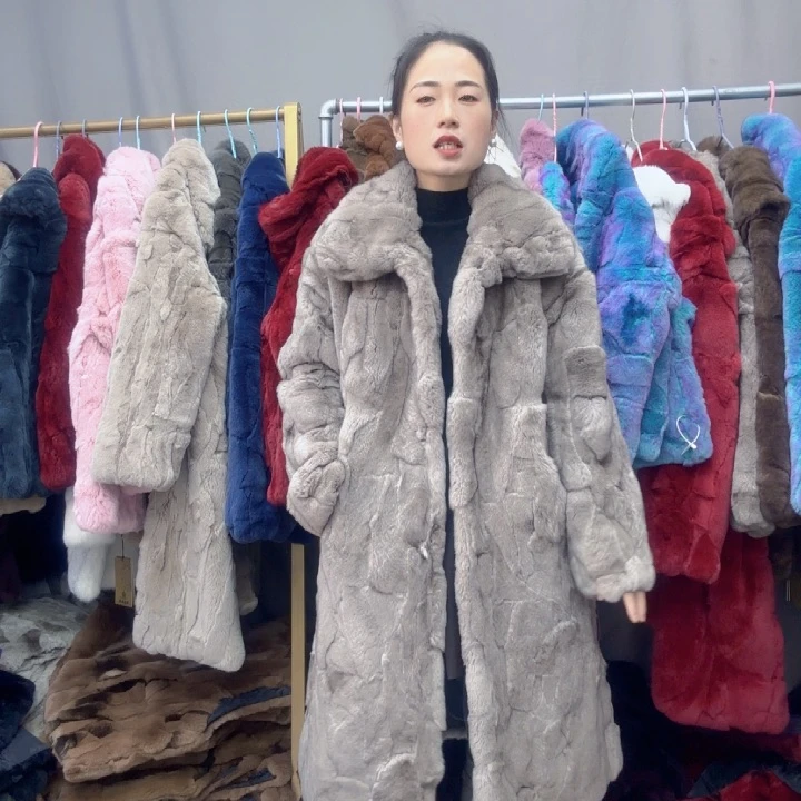 ?**心银兰灰立领大衣2xl