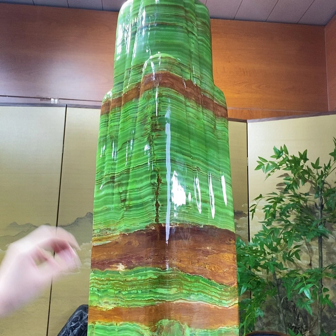 石材山水画作品摆件