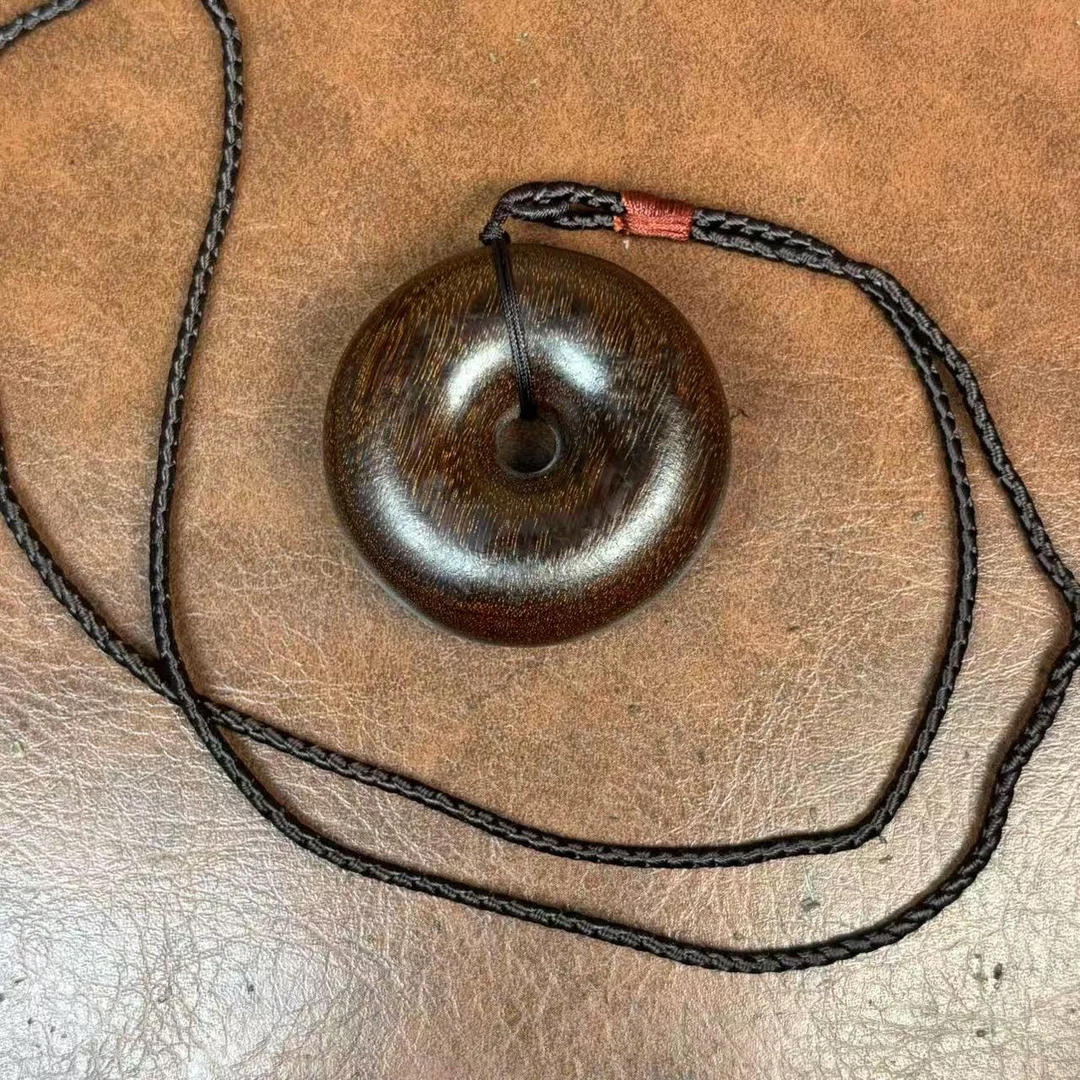 增香沉香木沉香木平安扣高端文玩脖挂