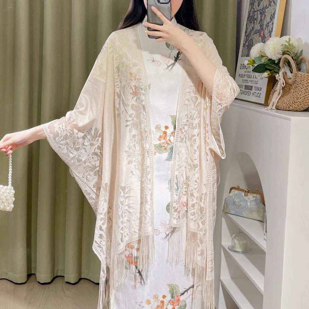 春夏气质优雅新中式旗袍披肩外搭女薄款旗袍披肩最新款2025爆款