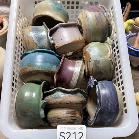 紫砂花盆212微瑕品口径5到5.5左右