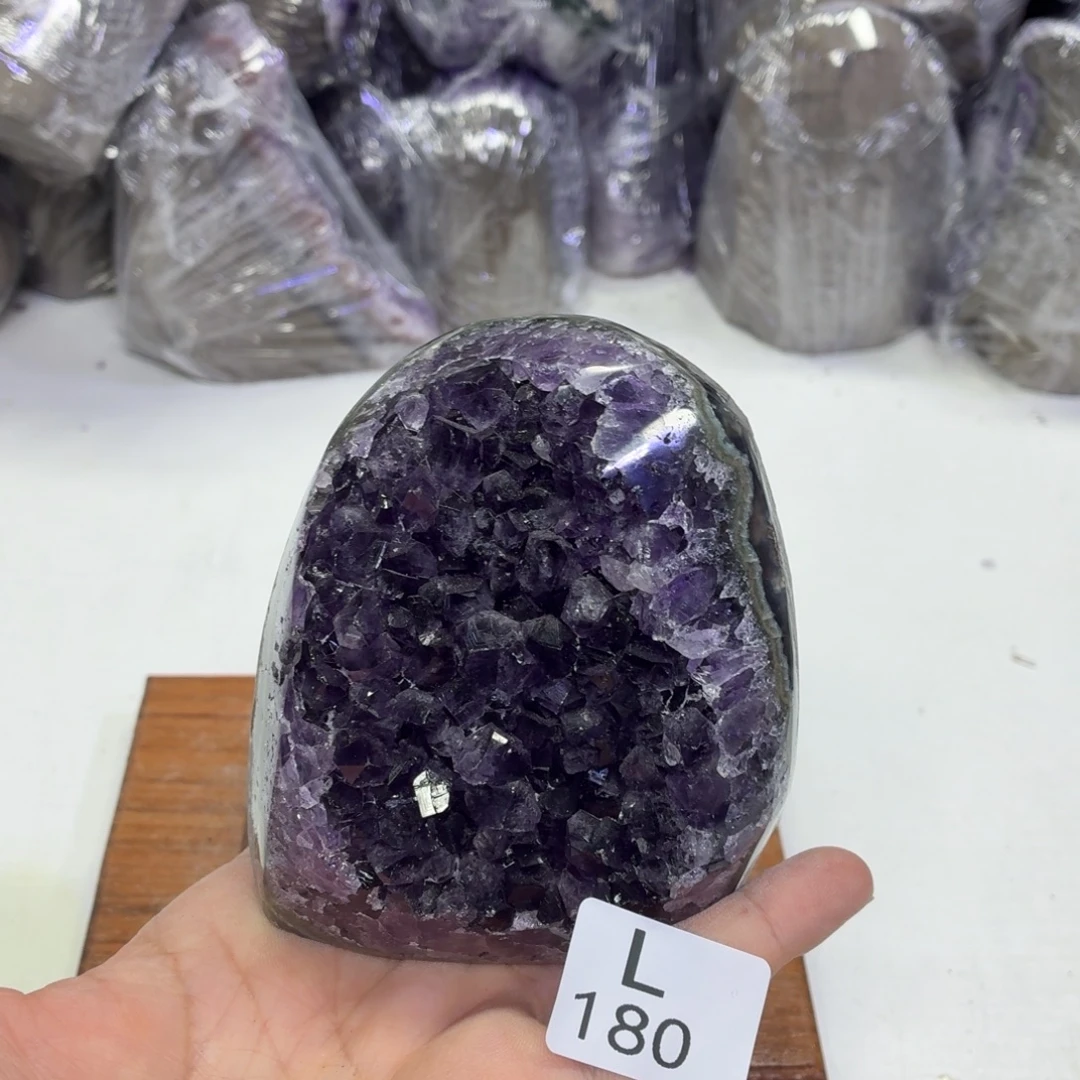 水晶未镶嵌摆件天然紫水晶