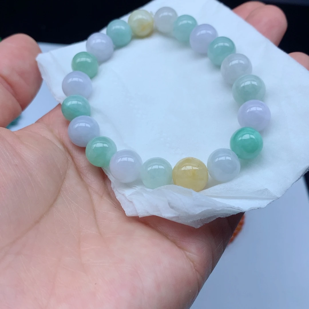 翡翠未镶嵌颈饰珠子