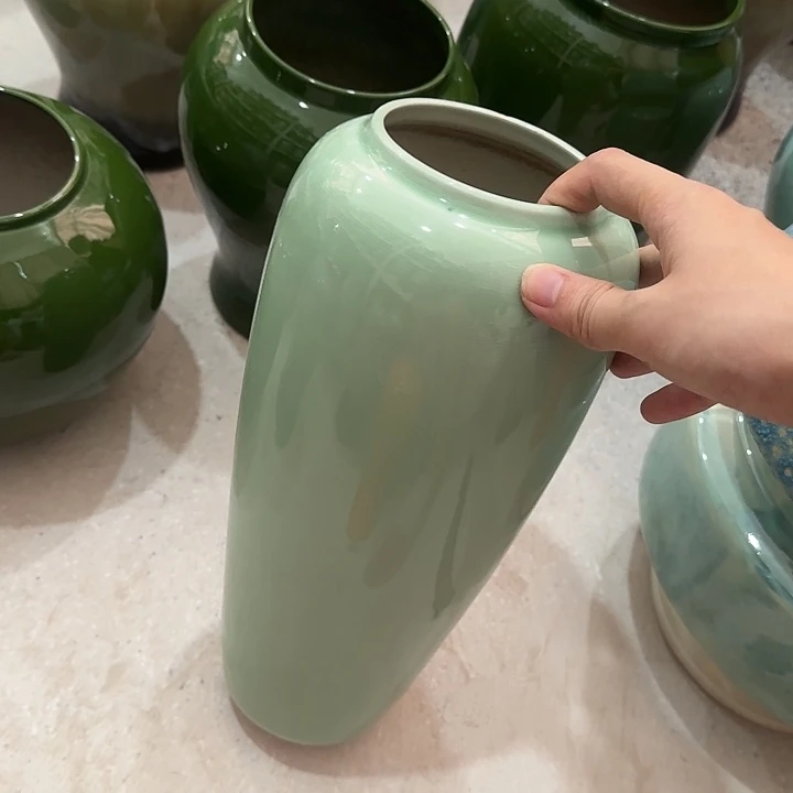 白泥花盆微瑕无孔