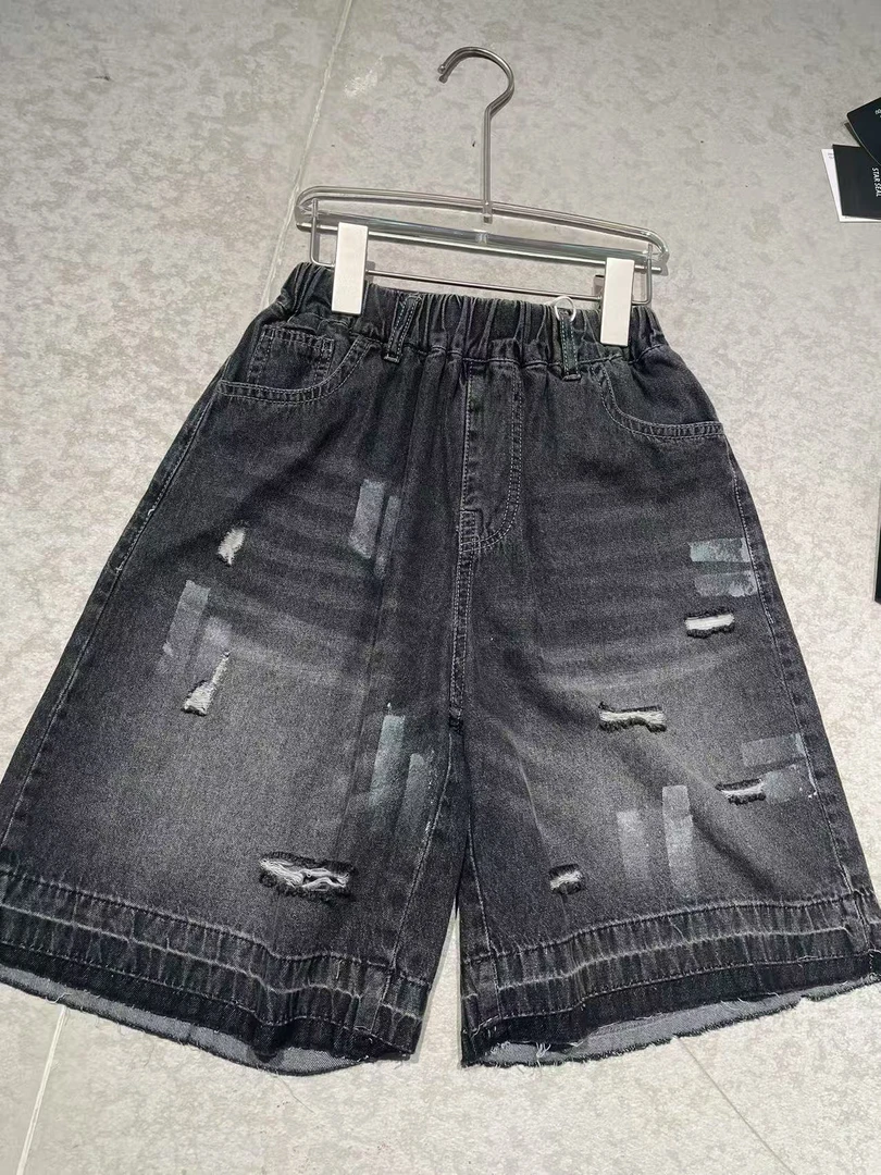 Y c835103刷色砂洗牛仔短裤