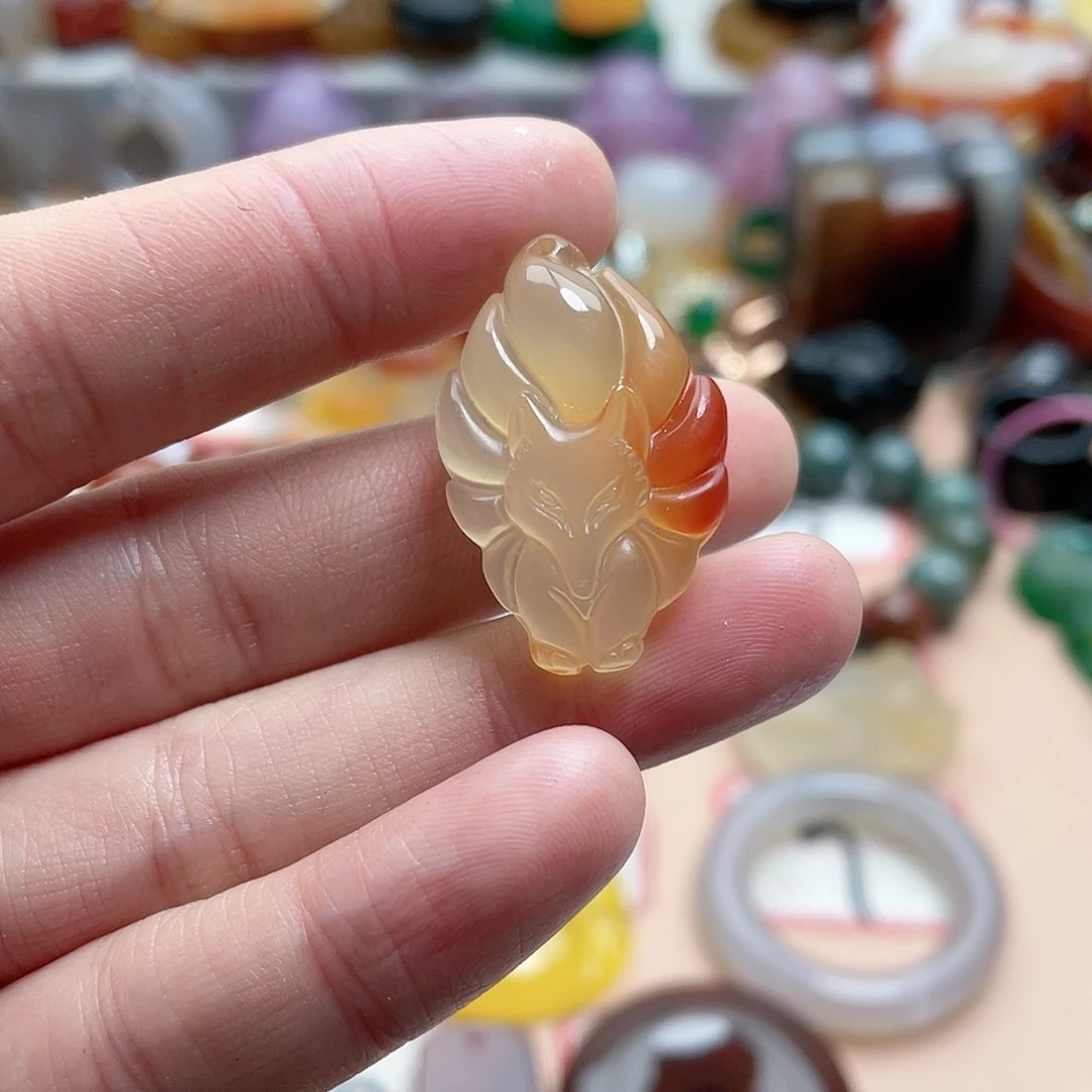 玛瑙/玉髓颈饰合金腊*