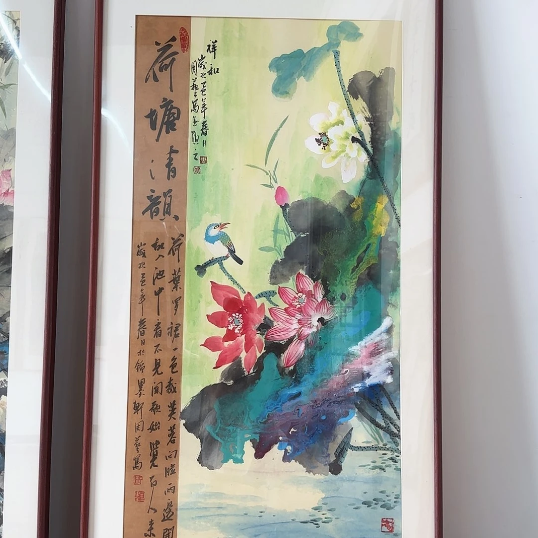 国画周艺老师重彩荷花135✖️65cm