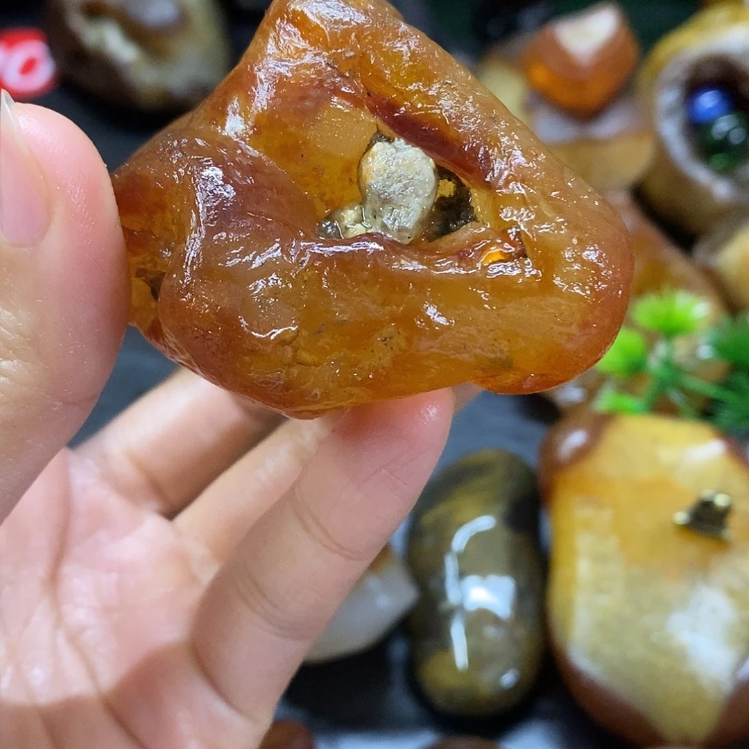 玛瑙/玉髓未镶嵌手把件