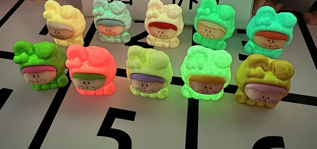 【双许愿】莉莉丝夜光磨砂手感漆折耳蝴蝶结diy可爱摆件