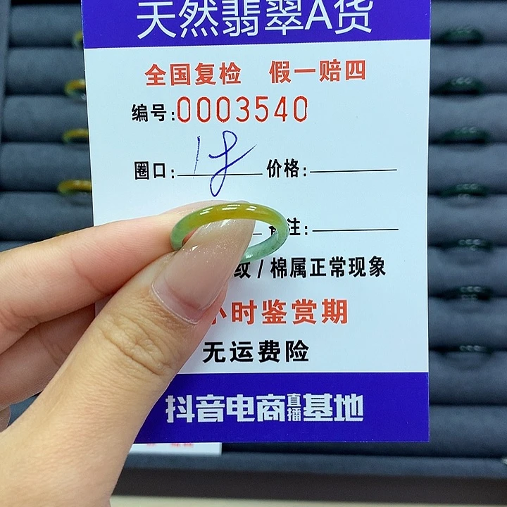 翡翠戒指未镶嵌     3540
