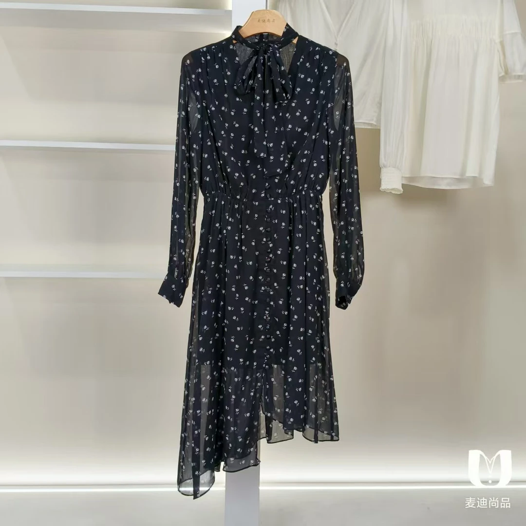 麦迪尚品【DS】50604304夏季黑色连衣裙品牌折扣