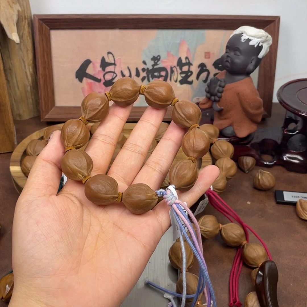 满***火橄榄核手串/手链20.5^25梅林铁核