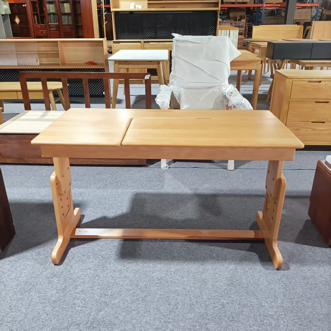 1240*600*600-750MM瑕疵款榉木原木色书桌简约款家用