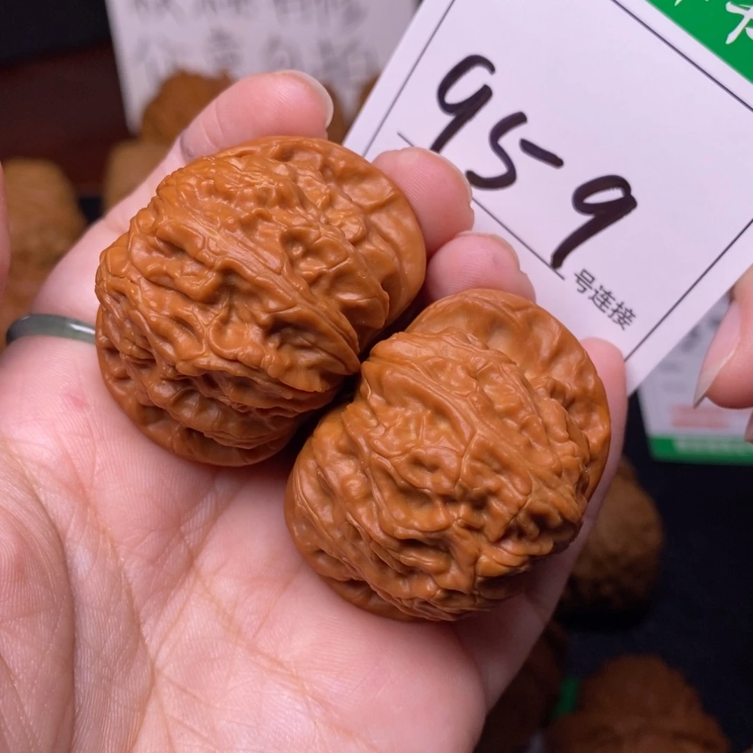 把件文玩核桃959闷尖球白狮子头4.2