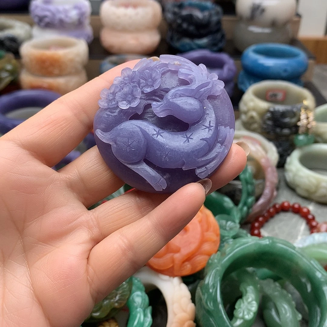 毛衣链未镶嵌石英质玉